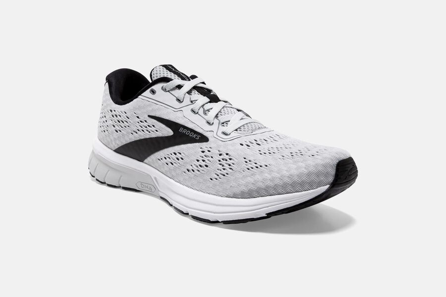 Brooks Anthem 3 Road Running Shoes Mens - White/Black - EVDBA-5396